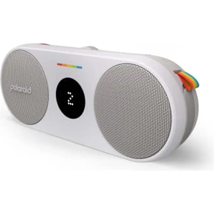 Polaroid Musik-Player P2, Grau - Tragbarer Bluetooth-Lautsprecher mit dynamischem Sound