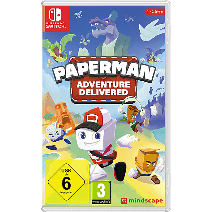 MINDSCAPE Paperman: Adventure Delivered - Nintendo Switch, Plattform-Abenteuer mit 4 einzigartigen Charakteren, lokalem Mehrspielermodus