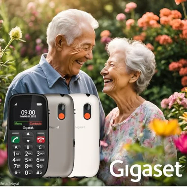 Gigaset GL395 2G Smartphone mit 2,2" TFT-Display, 0,3 MP Kamera, IP44, Single SIM, Titanium Silver – Bild 7