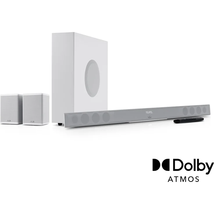 Teufel CINEBAR 11 Surround 4.1-Set Dolby Atmos Neue Generation 2025 Weiß mit Funk-Rears & Subwoofer – Bild 1