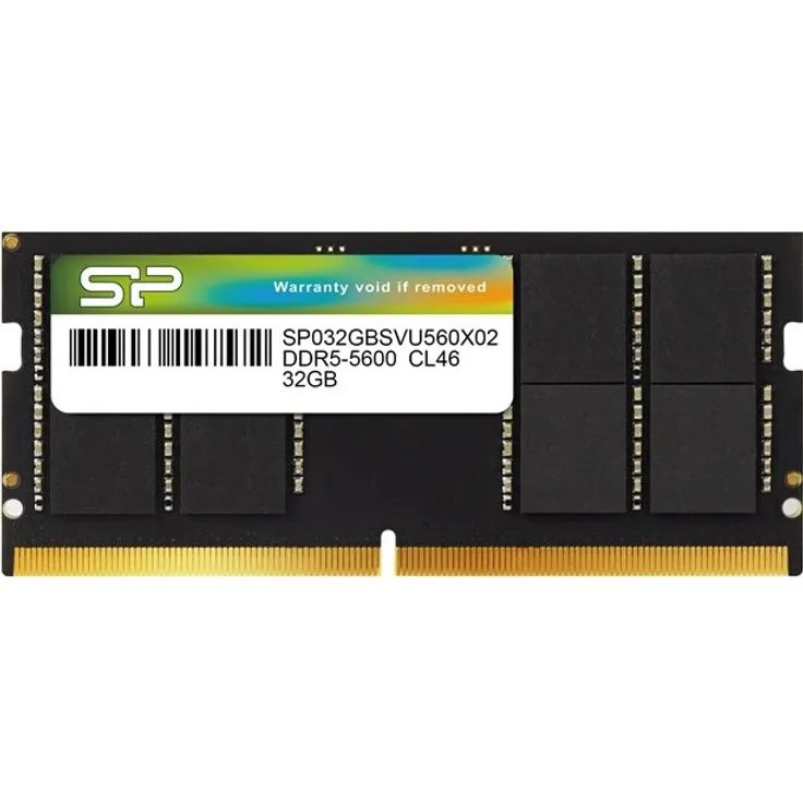 Silicon Power DDR5 SODIMM 32GB (1x32GB) 5600MHz CL46, kompakter Arbeitsspeicher für Laptops