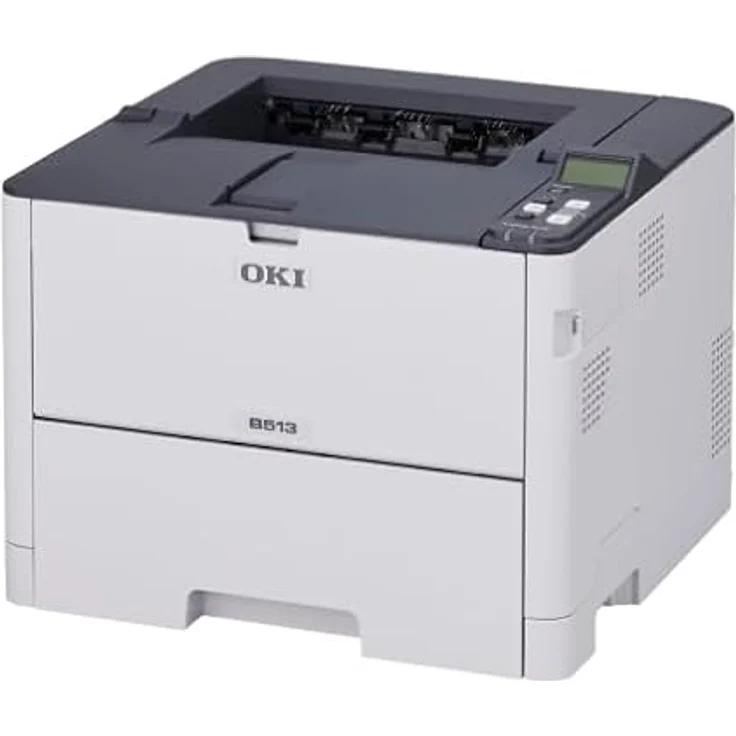 Oki B513dn Laserdrucker s/w, kompaktes Design mit Frontbedienung und benutzerwechselbarer Heizung – Bild 1