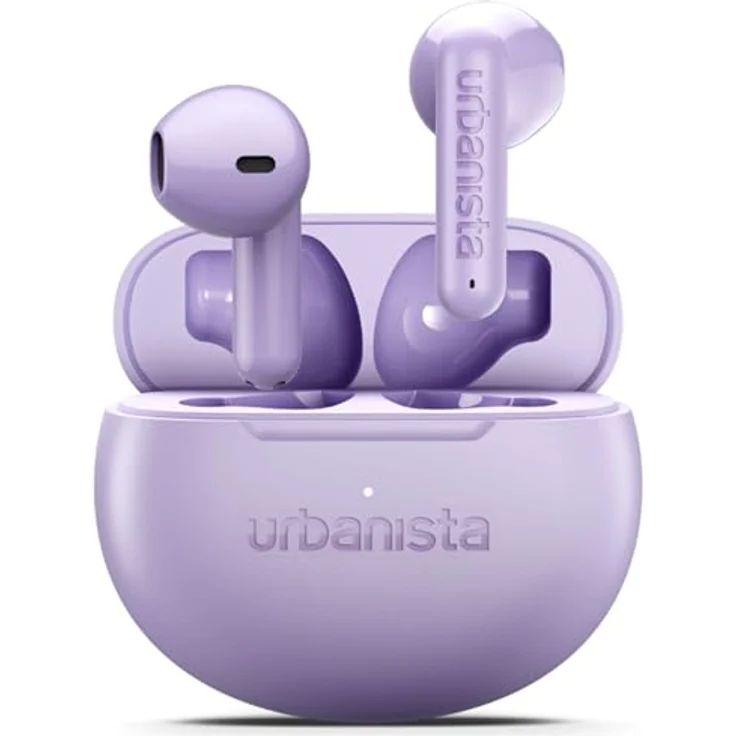 Urbanista Austin 2, True Wireless Stereo Kopfhörer mit 25 Stunden Gesamtspielzeit, Mikrofon mit Geräuschunterdrückung, Violett – Bild 1