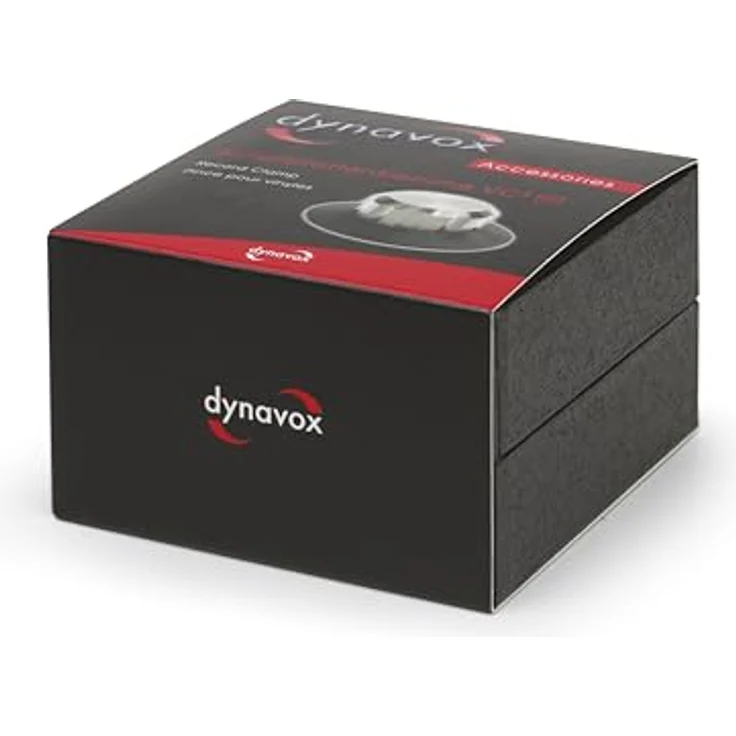 Dynavox Schallplattenklemme VC150, Klemme zum Fixieren der Schallplatte für Vinyl-Plattenspieler, aus Aluminium, Silber – Bild 2