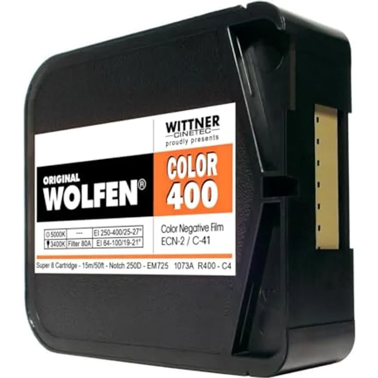 Orwo original WOLFEN Color 400 Super 8 Film ISO 250-400, 15 Meter mit Entwicklung und Scan in 2K – Bild 3