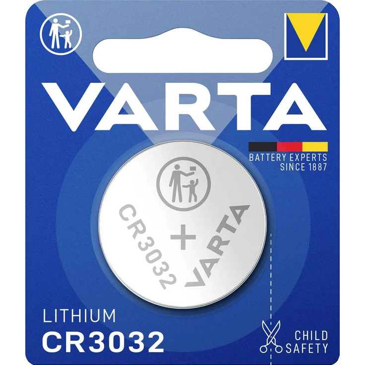 Varta Knopfzelle CR 3032, 3V Lithium Coin mit 5500 mAh, Blisterpackung – Bild 1