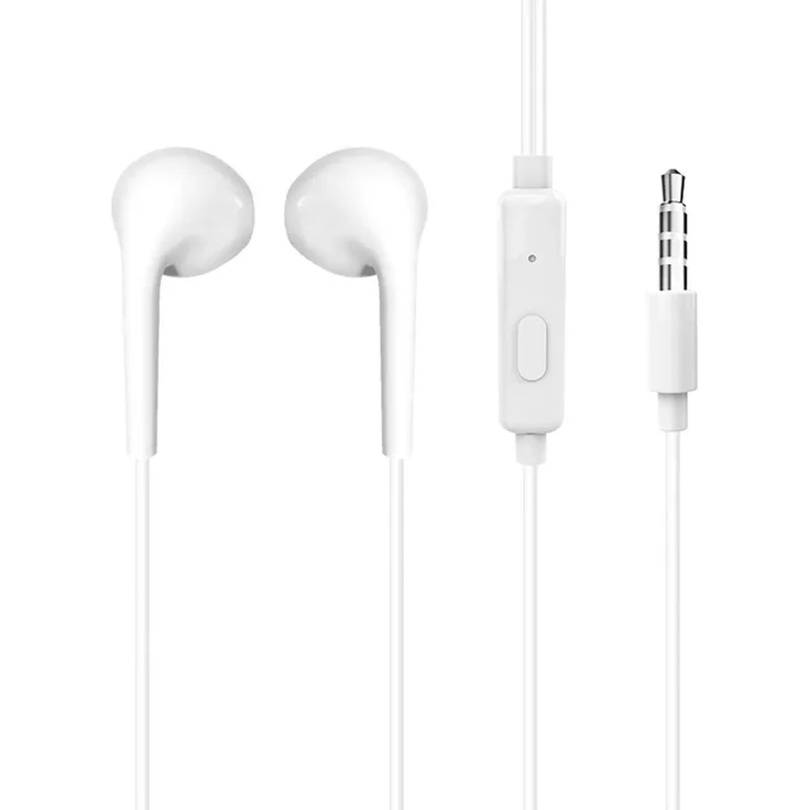 Dudao X10S In-Ear Kopfhörer mit 3,5 mm Anschluss, ergonomisches Design und integrierter Fernbedienung, Weiß