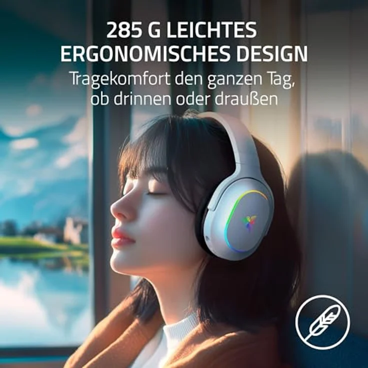 Razer Barracuda X Chroma - kabelloses Multiplattform-Gaming-Headset mit 6 Zonen Chroma RGB, Weiß – Bild 3