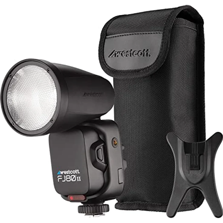 Westcott FJ80 II M Universal Touchscreen 80WS Speedlight, Aufsteckblitz mit 2,4-GHz-Funksystem, TTL-Kompatibilität und flexibler Blitzkopfverstellung – Bild 1