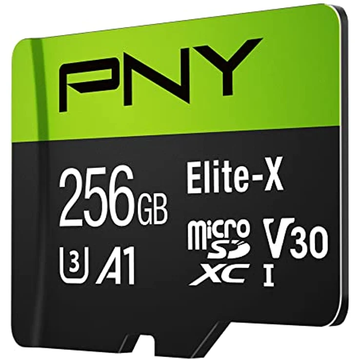 PNY Elite-X 256 GB microSDXC Memory Card + SD Adaptor with A1 App Performance + 100MB-s Read Speed, Class 10 UHS-1, U3, V30 für 4K Video – Bild 2