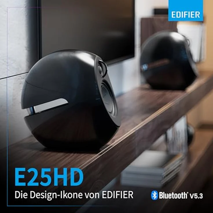EDIFIER Luna E25 Design-Lautsprecherset mit Bluetooth (74 Watt), schwarz – Bild 5