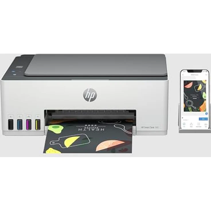 HP Smart Tank 580 Multifunktionsdrucker (1F3Y2A), Weiß, Tintenstrahl, bis zu 12 Seiten/Min. (Drucken), Wi-Fi-Funktionalität – Bild 6