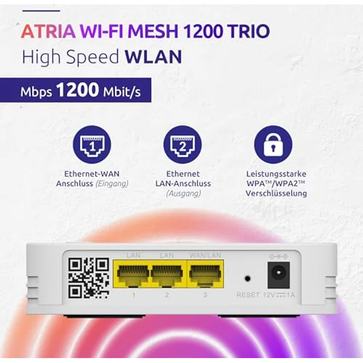 Strong MESHTRIPACK1200 Wi-Fi Mesh Home Kit 3 PACK 1200, Powerline, Weiss – Bild 3