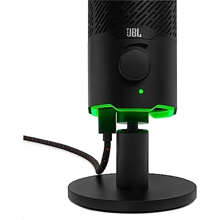JBL Quantum Stream Mikrophon – USB-Mikrofon mit zweifachem Kondensator für Streaming, Aufnahmen und Spiele – Schwarz – Bild 5