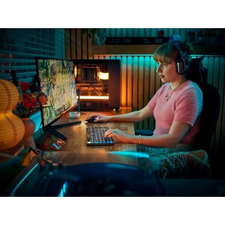 Logitech G915 X LIGHTSPEED TKL Gaming-Tastatur, taktil, US INTL - LIGHTSYNC RGB, Tri-Mode-Konnektivität – Bild 3