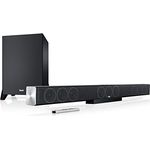 Teufel Cinebar Trios Easy 3.1-Set Soundbar der Spitzenklasse mit kabellosem T 8 Subwoofer Bluetooth HDMI Musik Film Heimkino Titan
