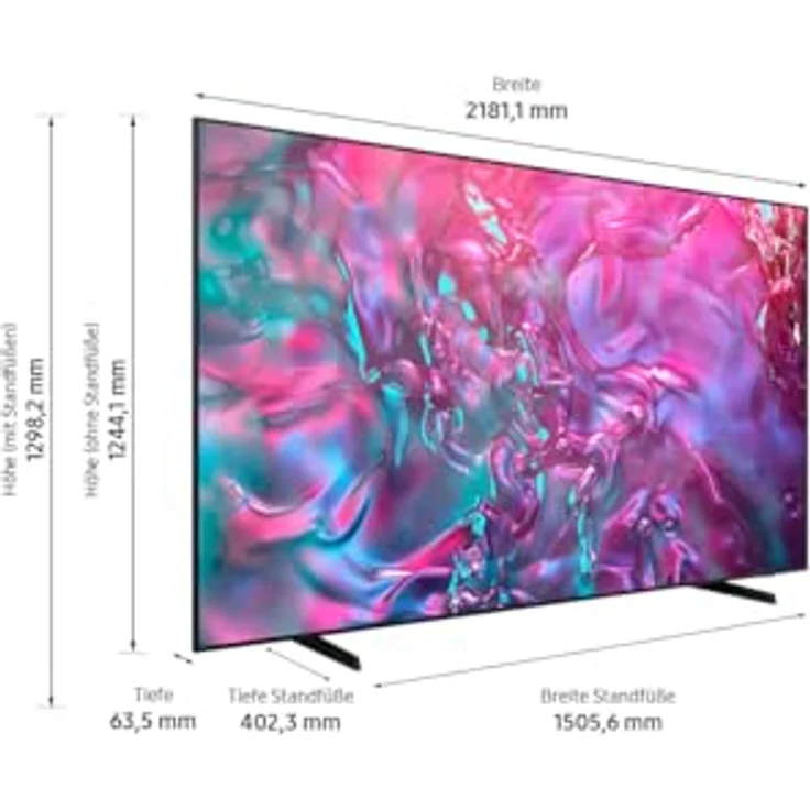 Samsung Crystal UHD 4K DU9079 Fernseher 98 Zoll, Samsung TV mit Supersize Picture Enhance, Motion Xcelerator 120 Hz, Crystal Prozessor 4K, Smart TV, GU98DU9079UXZG, Deutsches Modell [2024] – Bild 5