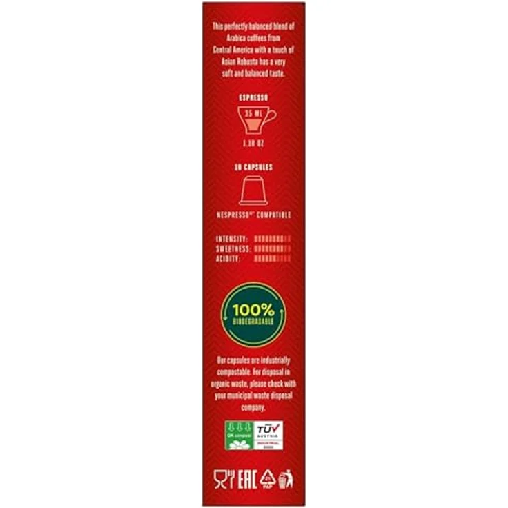 Julius Meinl Inspresso Espresso Crema 8, Nespresso-kompatibel, kompostierbar, 10 Kaffeekapseln, 10,00 Portion Stueck, Bio-zertifiziert – Bild 3