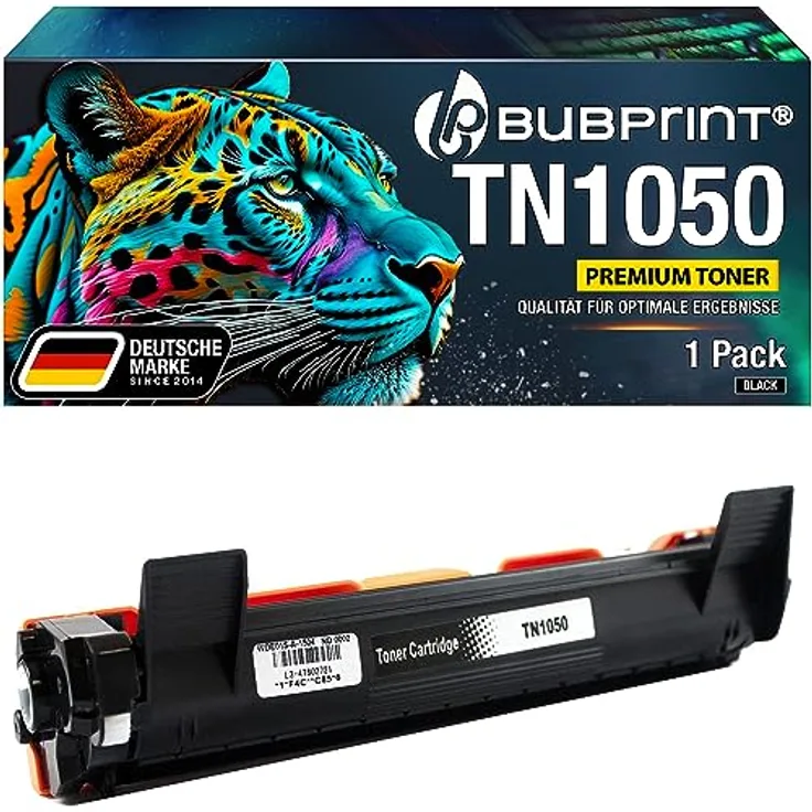 Bubprint Toner kompatibel mit Brother TN-1050, schwarz, hohe Druckqualität und langlebige Leistung für zahlreiche Druckermodelle