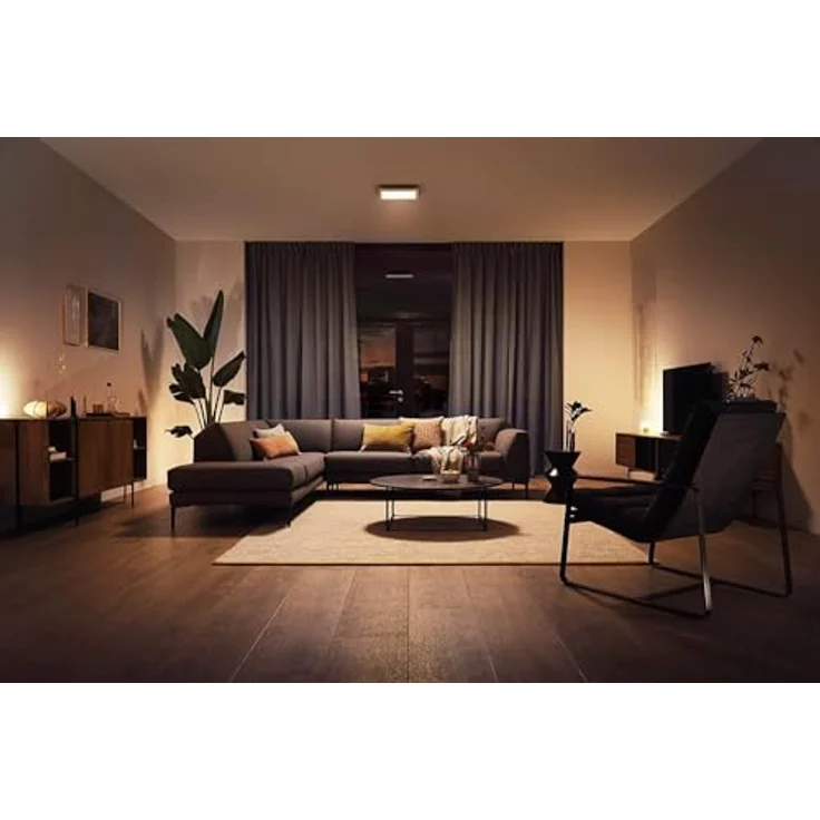 Philips Hue White Ambiance Aurelle - Bluetooth LED-Panelleuchte viereckig 2200lm mit Dimmschalter - weiß – Bild 6