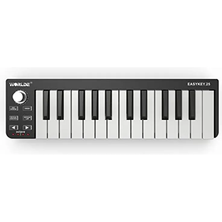 Worlde Easykey - Midi-Keyboard mit 25 anschlagdynamischen Tasten