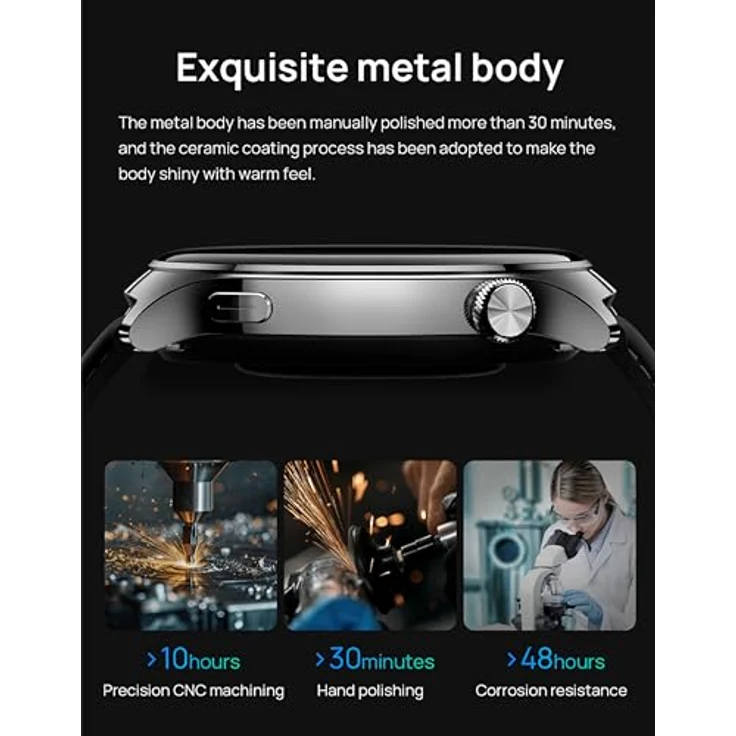 Xiaomi Mibro Lite 3 Pro (44.70 mm), Smartwatch mit 1,32 Zoll AMOLED-Display, 150 Sportmodi, GNSS-Chip und bis zu 50 Tagen Akkulaufzeit – Bild 5