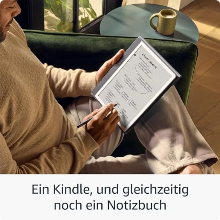 Amazon Kindle Scribe 2024 (16 GB) – Neuheit: Direktes Schreiben in Büchern | Premium-Eingabestift inklusive – Anthrazit – Bild 2