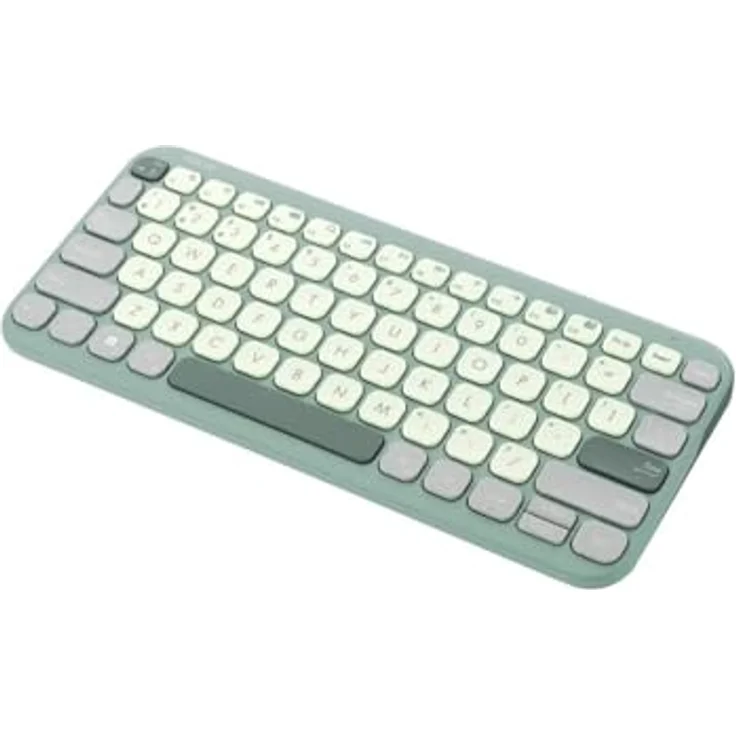 Asus KW100 Kabellos Tastatur, Deutsch QWERTZ, für Mac, Grün/Hellgrün, bis zu 3 Geräte koppeln – Bild 5