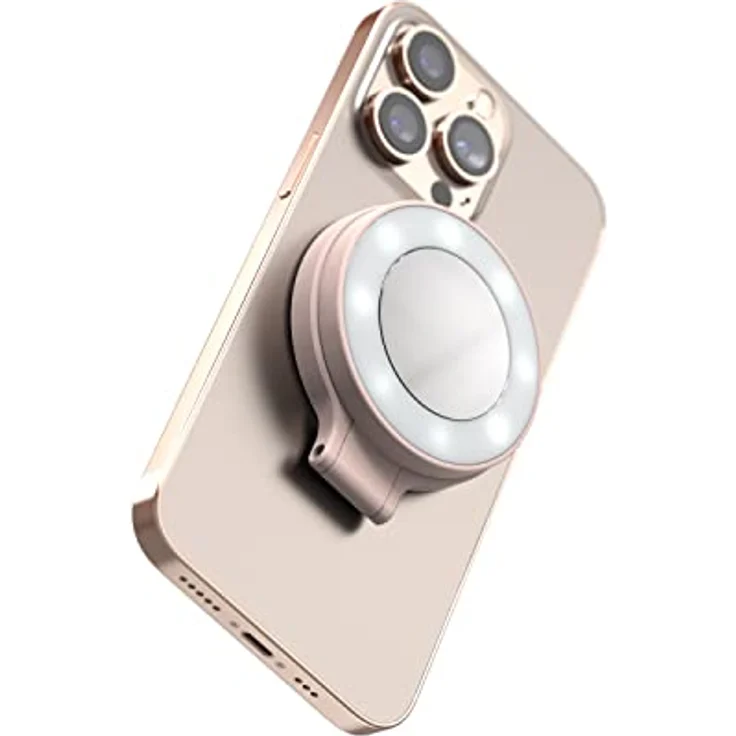 ShiftCam SnapGrip – Mobiler Batteriegriff mit kabellosem Auslöser – Magnetische Halterung lässt sich an jedem Telefon anbringen – integrierte Powerbank mit kabellosem Qi-Laden (Chalk Pink, SnapGrip – Bild 5