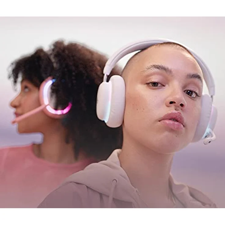 Logitech G735 Kabelloses Gaming-Headset, Anpassbare LIGHTSYNC RGB-Beleuchtung, Bluetooth, 3,5-MM-Aux, Weiß  – Bild 2