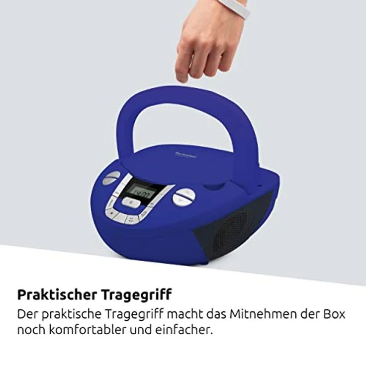 TechniSat Viola CD-1 | Boombox mit Bluetooth, Batteriebetrieb, CD-Player & UKW-Radio – Bild 7