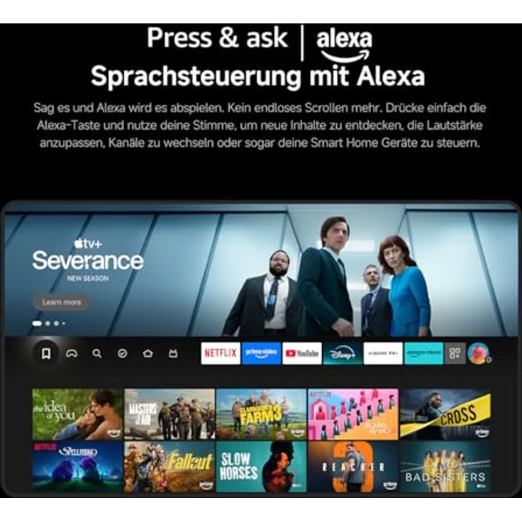 Xiaomi TV F Pro 65, 165 cm 4K UHD QLED Smart TV mit Fire OS8, Triple Tuner, HDR10+, 120Hz Game Boost Mode und Sprachsteuerung – Bild 12
