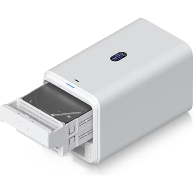 Ubiquiti Unifi UNAS2, 2-Fach NAS mit 2,5-Gigabit-Ethernet, PoE++ und lüfterlosem Design, weiss – Bild 6
