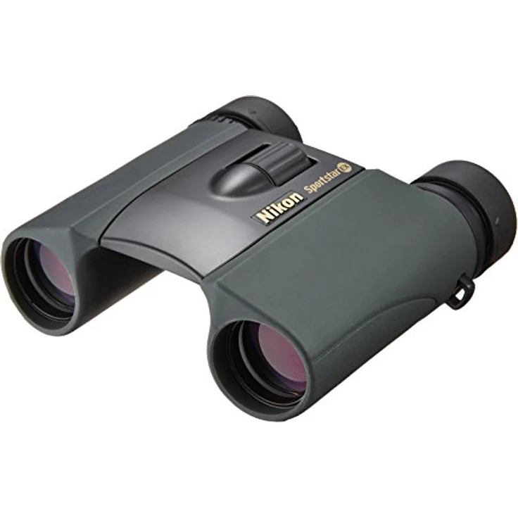 Nikon 10x25 Sportstar EX Fernglas schwarz, kompakt und wasserdicht mit mehrschichtenvergüteten Linsen – Bild 1