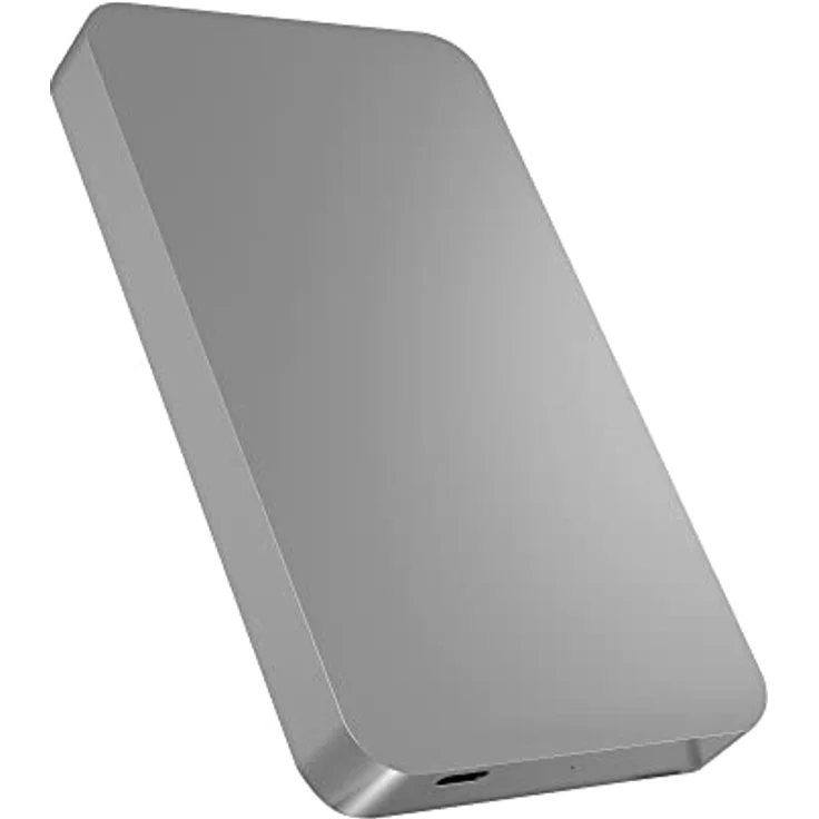 ICY BOX Externes 2,5 Zoll Gehäuse für Festplatten und SSD, USB-C 3.1 (Gen2, 10 Gbit-s), vollständig aus Aluminium, Silber – Bild 2