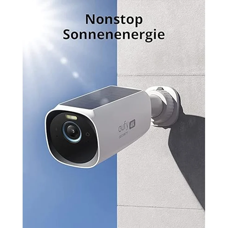 eufy Security S330 eufyCam 3, überwachungskamera aussen, 4K kabellose überwachungskamera solar 2+1 mit Gesichtserkennung K.I, Farbige Nachtsicht, Erweiterbarer Speicher 16TB, Gebührenfrei – Bild 2