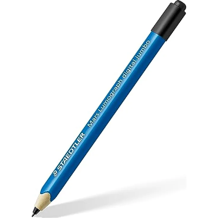 Staedtler Mars digital Jumbo 180J 22. EMR Stylus mit weichem digitalen Radierer. Eingabestift für digitales Schreiben, Zeichnen und Radieren auf EMR Touchscreens (4.096 Druckstufen, 0.7 mm Spitze)