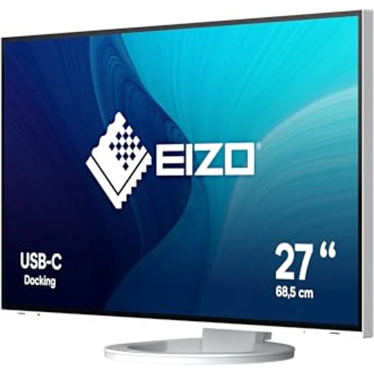 EIZO FlexScan EV2781-WT 27 Zoll Monitor, 2560 x 1440 Auflösung, USB-C, weiß – Bild 2