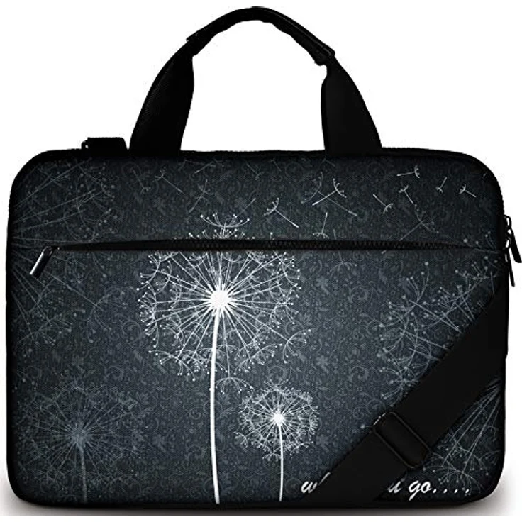 Sidorenko Laptoptasche 17/17,3 Zoll - Moderne Notebooktasche aus Canvas - Hochwertige Laptop Tasche - Schmutz- & Wasserabweisende Laptop Bag mit Zubehörfach – Bild 1