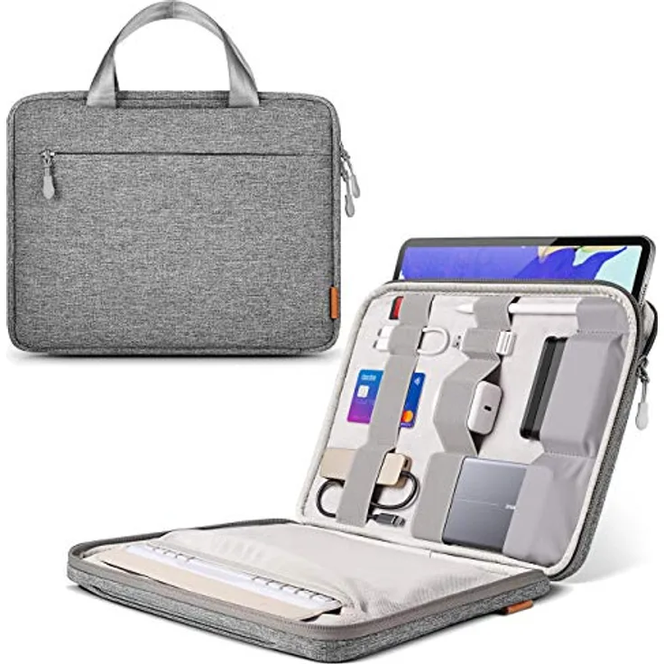 Inateck Laptoptasche Hülle kompatibel mit iPad Pro 12.9 M2 2022 M1 2021, MacBook Pro 13 M2/M1 2022-2016, MacBook Air 13 M2/M1 2022-2018, Surface Pro 9/X/8/7/6/5/4/3 12.3 Zoll