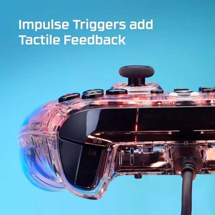 HyperX Clutch Gladiate RGB Gaming Controller für Xbox Series X|S Lizenziert von Xbox Full RGB Wired Clear – Bild 5