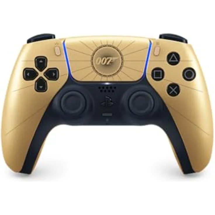 SONY DualSense® – 007 First Light™ Limited Edition, Wireless Controller in Gold mit haptischem Feedback und adaptiven Triggern für PlayStation 5, Android, MAC und PC