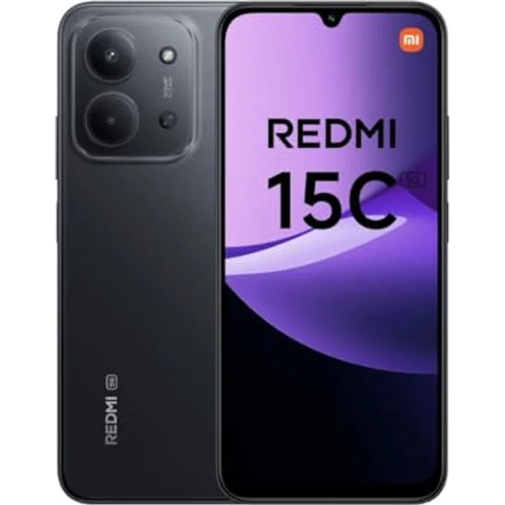 Xiaomi Redmi 15C, 128 GB 5G Smartphone mit 50 MP Dual Kamera, 6,9 Zoll Display, Midnight Black – Bild 1