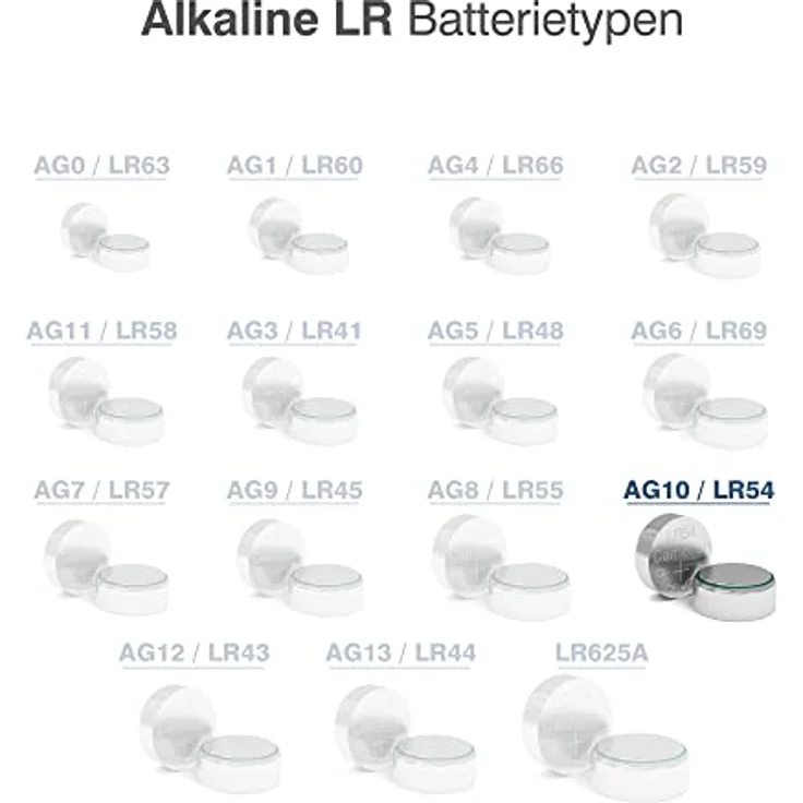 Camelion 12051010 Alkaline Knopfzellen ohne Quecksilber AG10-LR54-LR1130-389 (1,5 Volt, 10er Pack) – Bild 3
