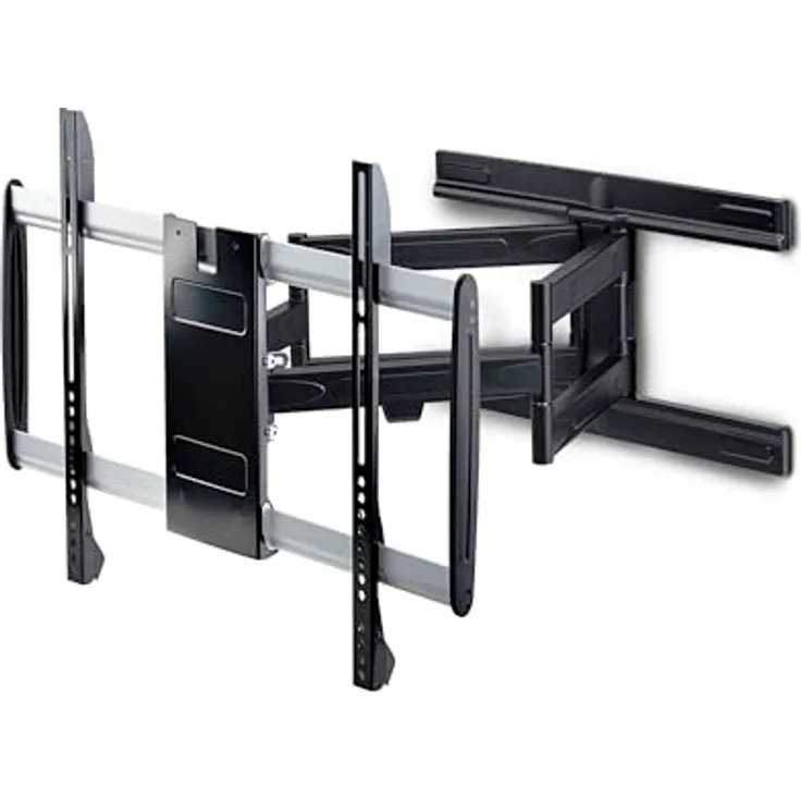 StarTech Ultraflache, vollbewegliche TV-Wandhalterung für Bildschirme bis 65 Zoll, VESA 600x400, Neigung und Schwenkung, flaches Design