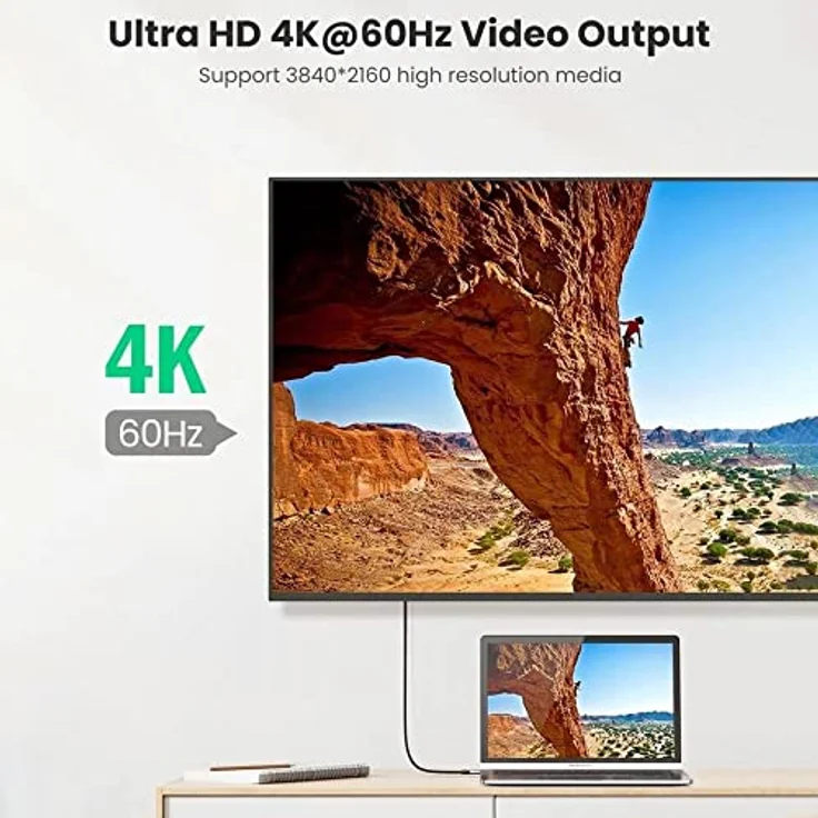 UGREEN Type-C to Type-C USB 3.1 Gen2 5A 100W Thunderbolt 3 Data & Ladekabel 1 Meter – Bild 3