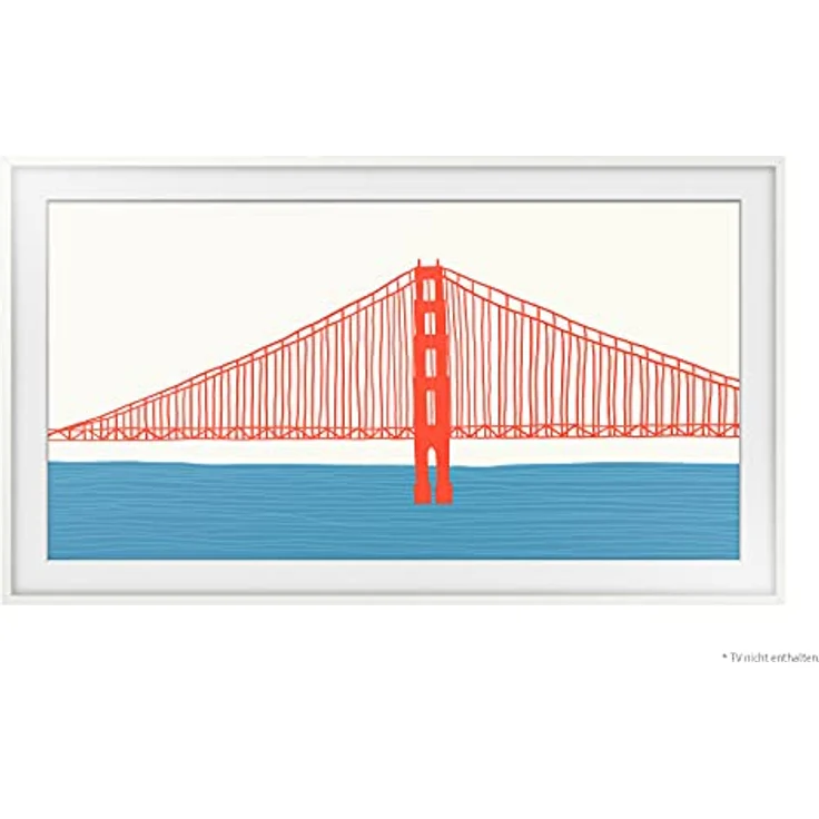 Samsung The Frame Rahmen 55 Zoll (VG-SCFA55WTBXC), moderner Bilderrahmen in Weiß mit ultraschlankem Design und austauschbaren magnetischen Rahmen – Bild 4