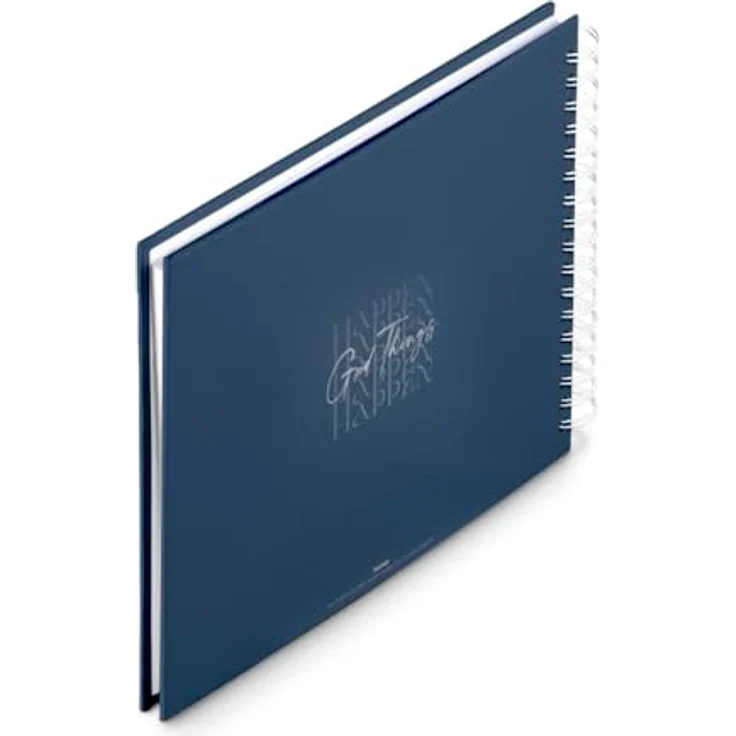 Hama Fotoalbum Spiralalbum "Good Things", 28x24 cm, 50 weiße Seiten, blauer Kunstdruck, FSC-zertifiziert – Bild 8