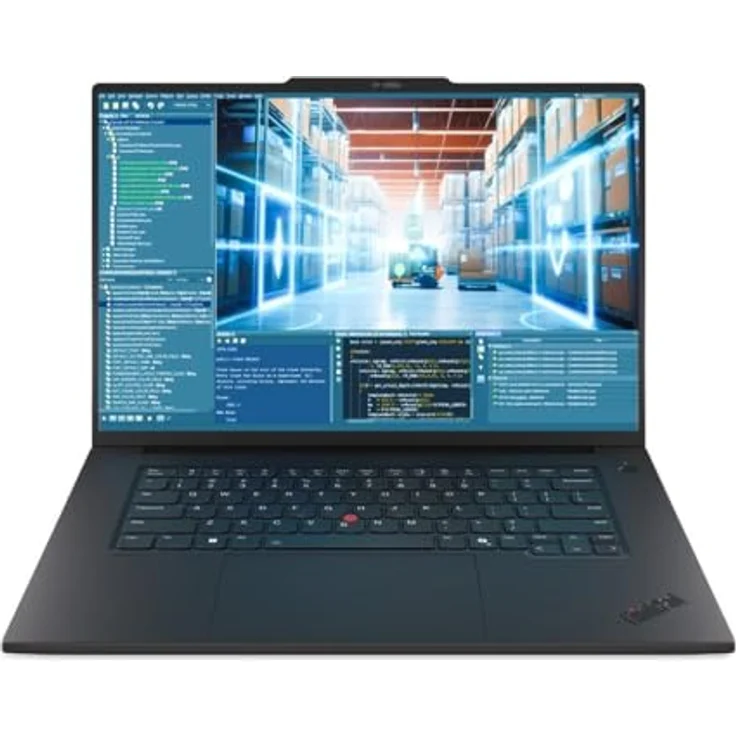 Lenovo ThinkPad P1 Gen 8 21Q8, Laptop mit Intel Core Ultra 7 255H, 32 GB RAM, 512 GB SSD, RTX PRO 1000 Blackwell, 40.6 cm (16") IPS 1920 x 1200, Schwarz, Win 11 Pro – Bild 1