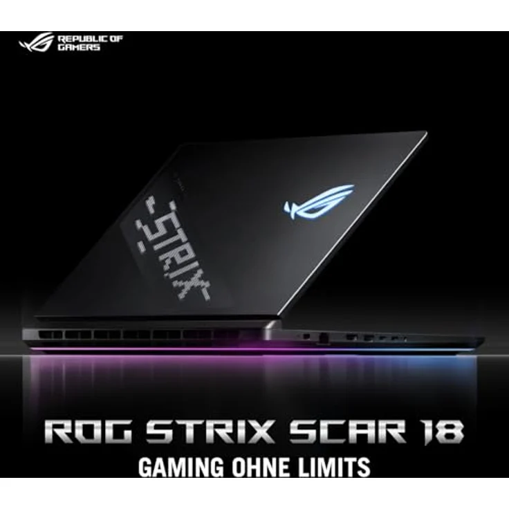 ASUS ROG Strix Scar 18 U9-275HX, 18 Zoll WQXGA Mini LED Gaming Notebook mit Intel Core Ultra 9 275HX, NVIDIA GeForce RTX 5090, 64 GB RAM, 4 TB SSD, Schwarz – Bild 7